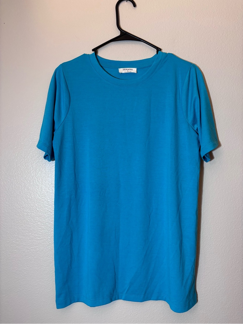 Zenana Outfitters Short-Sleeve Crew Tee - Bright Teal